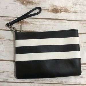 Danier Wristlet Stripe Clutch
